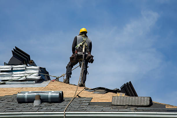 Professional Gutter Installation technician working in Culdesac, ID